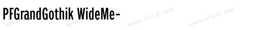 PFGrandGothik WideMe字体转换 PFGrandGothik WideMe字体转换